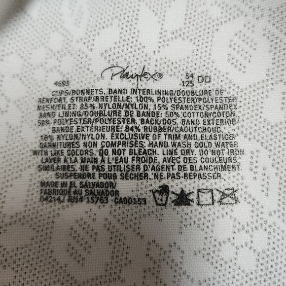 Everyday Comfort and Elegance White Playtex 52DD Bra with Soft Supportive Fit - Picture 5 of 8